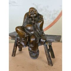 ✨鋳鉄製 達磨大師像静思置物 羅漢像 仙人像 古美術 骨董品 - メルカリ