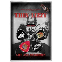 オフィシャル バンドギターピック シンリジィ THIN LIZZY Live & Dangerous 5枚セットのサムネイル