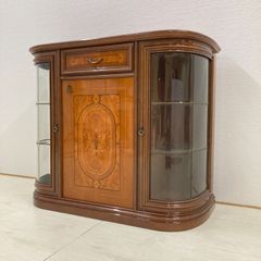カリモク家具 コロニアル サイドボード キャビネット 引き出し ガラス