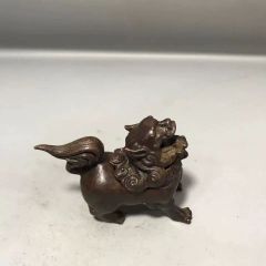 金属工芸 獅子 置物 鋳物 - メルカリ