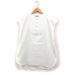 トラッゾドンナ Torrazzo Donna 切替 チュニック フレンチスリーブ 丸首 F ホワイト 白 /FT30のサムネイル
