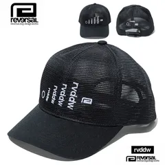 リバーサル キャップ reversal 帽子 メッシュキャップ スナップバックキャップ FLEXFIT メンズ レディース ブランド 大きいサイズ おしゃれ おすすめ 人気 rvddw reversal603 ブラック 黒のサムネイル