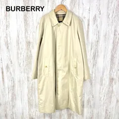 BURBERRY LONDON バーバリーロンドン ノバチェック裏地 比翼 ステンカラーコート ベージュのサムネイル