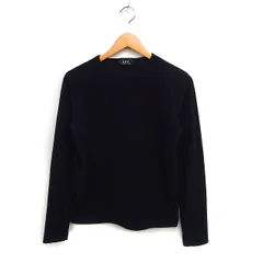 アーペーセー A.P.C. クルーネック Tシャツ カットソー 長袖 起毛 M ブラック 黒 /FT31のサムネイル