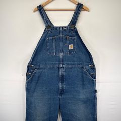 Carhartt デニム オーバーオール インディゴ 34×34 - メルカリ
