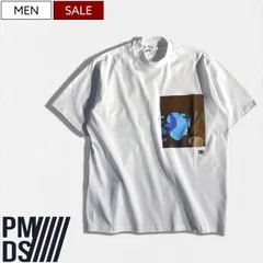 【定価19,800円(税込)】PREMIUM MOOD DENIM SUPERIOR -PMDS- ピーエムディーエス カモフラ柄ポケットで大人のラグジュアリーカジュアルを演出するブランドロゴ付き セミモックネック Tシャツ  セットアップ ティーシャツ 31のサムネイル