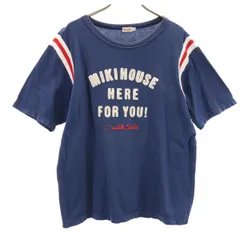mikihouse ミキハウス 日本製 半袖 Tシャツ L ネイビー メンズ 古着のサムネイル