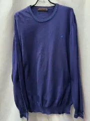 エトロ ロゴ刺繍 ネック/袖 デザインテープ コットン ニット XXL(XL)のサムネイル