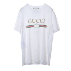 M】GUCCI Firenze 刺繍ロゴ Tシャツ ホワイト グッチ - メルカリ