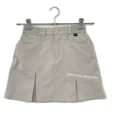 最新 ゼロハリバートン ゴルフ ウェア グレー キュロット スカート ロゴ 最新 ゼロハリバートン ゴルフ ウェア グレー キュロット スカート
