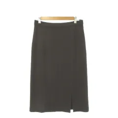 レオナール LEONARD FASHION タイトスカート ロング スリット ウール 70-95 茶 ブラウン /AH21 ■ECD005のサムネイル