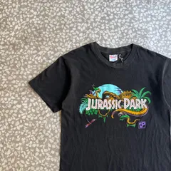 [ Archive アーカイブ Y2K ] Hanes / 90’s JURASSIC PARK T-shirt ヘインズボディ 90年代　アメリカ製　シングルステッチ　恐竜　両面プリント　半袖Tシャツ　ストリート USJ USS USA