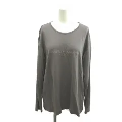 ハーディエイミス HARDY AMIES Tシャツ カットソー トップス 9 チャコールグレー ラウンドネック 長袖 ロゴ刺繍 /YU ■ECA006のサムネイル