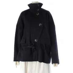 エンフォルド 22AW ウール スタンド ショート コート 300FA230-1920 ネイビー 36【中古】のサムネイル