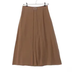 エルメス シルク シェーヌダンクル バックル ロングスカート マキシ丈 ベージュ 36【中古】のサムネイル