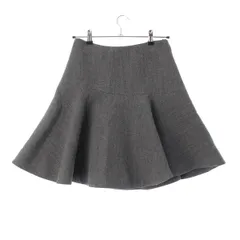 ジルサンダー 22AW 22PRE FALL メルトン ウール フレア ミニ スカート ライニング J03MA0032 J40040 グレー 34【中古】のサムネイル