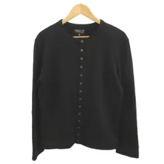 アニエスベーオム Agnes b. homme カーディガンプレッション 裏起毛 上着 T1 黒 ブラック 長袖 ラウンドネック スナップボタン /YU ■GY74のサムネイル
