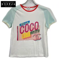 CHANEL　シャネル　ホワイト P55821K07323 ラグランスリーブ Tシャツ　XSのサムネイル