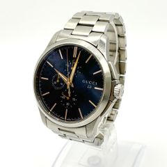 GUCCI Gタイムレス クロノグラフ 126.2 SS ブルー文字盤 - メルカリ