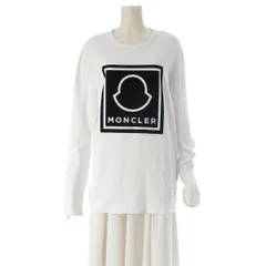 モンクレール 21年 コットン ロゴ ロンT 長袖Ｔシャツ トップス ホワイト M【中古】のサムネイル