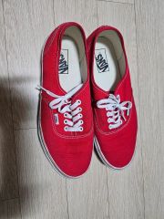 VANS バンズ オーセンティック スエード レッド 26.5 アルゼンチン製 
