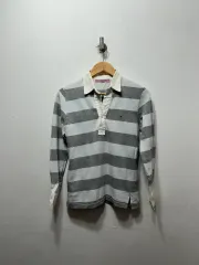 トミーヒルフィガー ボーダー柄 ラグビー Tシャツ S