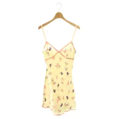 ベッツィージョンソン BETSEY JOHNSON 花柄キャミワンピース 膝丈 S アイボリー ピンク マルチカラー /DO ■OS ■SHのサムネイル
