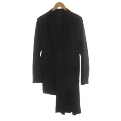 シヴァーライズ CIVARIZE チェスターコート 切替 プリーツ 46 黒 ブラック /AN44のサムネイル