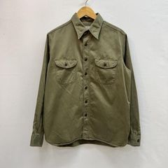 美品 バズリクソンズ ユーティリティシャツ ヘリンボーン カーキ 16 