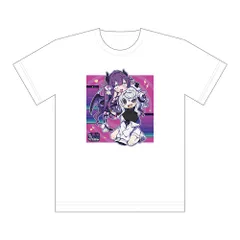【予約】【新品】ゆんゆん電波シンドローム 描き下ろしTシャツ（Qちゃん&ゆんゆん）XLサイズ【正規品】のサムネイル