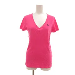 ラルフローレンスポーツ RALPH LAUREN SPORT Tシャツ カットソー S ピンク Vネック ロゴ刺繍 半袖 /NU ■ECE006のサムネイル