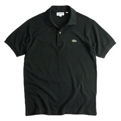 フランス製 LACOSTE 半袖 ポロシャツ 復刻 L1212L 黒 4 美品 - メルカリ