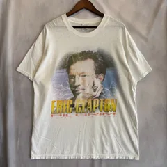 A7019 90's エリック・クラプトン ワールドツアー1998 "PILGRIM" バンドTシャツ XL 白のサムネイル