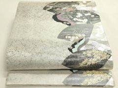 V3479 ○高級 正絹 六通 袋帯 辻ヶ花 - メルカリ