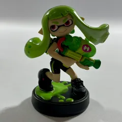 ★ Nintendo スプラトゥーン amiboガール ライムグリーン ミニフィギュア アミーボ 任天堂 全長約8cm 現状品のサムネイル
