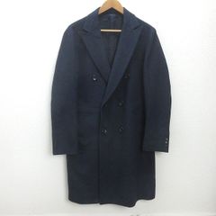 EDIFICE エディフィスのカシミヤ混チェスターコート ネイビー 44サイズ