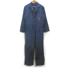 K■ディッキーズ/Dickies  つなぎ カバーオール 長袖オーバーオール【44】紺/MENS■48 【中古】のサムネイル