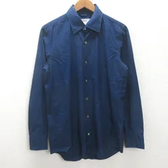g■キャサリンハムネット/KATHARINE HAMNETT 長袖シャツ/コットン【L】紺/men's/22【中古】■のサムネイル
