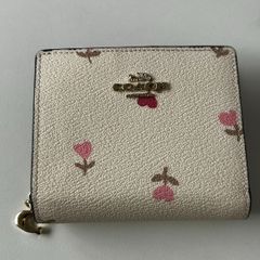 コーチ COACH ホースアンドキャリッジ 二つ折り財布 ホワイト 馬車