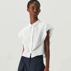 美品ESTNATION 定価¥2.6万半袖シャツ ホワイト - メルカリ