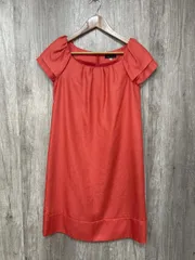 CROLLA クローラ ひざ丈 上品 Iライン ワンピース size36/コーラルピンク ■◆ レディースのサムネイル