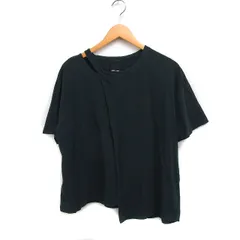 ノートエシロンス note et silence クロス カットソー Tシャツ 半袖 丸首 カット 無地 コットン 綿 F グリーン 緑 /FT12のサムネイル