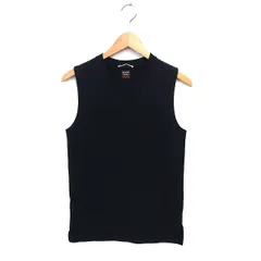 ジャーナルスタンダードレサージュ journal standard L'essage ノースリーブ カットソー ベスト クルーネック コットン 綿 スリット 黒 ブラック /NT10のサムネイル