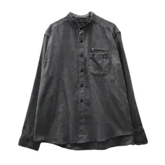 VALENTINO ヴァレンティノ スタンドカラー シャツ LL MADE IN ITALYのサムネイル
