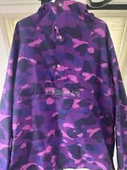 アベイシングエイプ(A BATHING APE) パープル(PURPLE) カモフラ(カモ) アノラック(Anorak) ジャケットのサムネイル