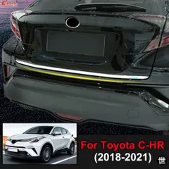 トヨタ CHR 2018 - 21 用リアテールゲート トランク テールゲート バックドア クロームトリムカバー リッドモールディング