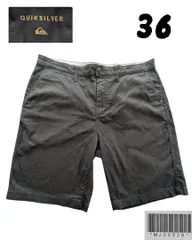 MJ00526　QUIKSILVER（クイックシルバー） ブラックショートパンツ 36のサムネイル