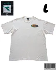MJ00479　USA製　Diadora（ディアドラ） 白Tシャツ L　シングルステッチのサムネイル