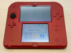 ニンテンドー2DS レッド 本体 4GSDカード 充電器 タッチペン付き