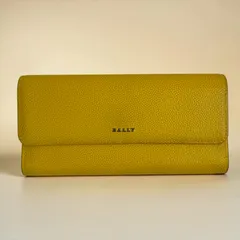 BALLY 長財布 イエロー レザー フラップバリーBINNEYカーフスキンのサムネイル